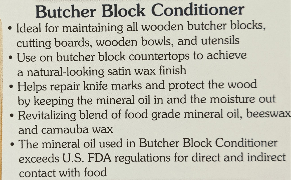 Howard's Butcher Block Conditioner (2oz sample size)