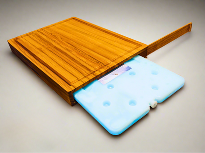 Teak Latitude Board 15x11.5in (Incl. One Ice Brick)
