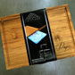 Teak Latitude Board 15x11.5in with Personalized Engraving (+$25).  Estimated delivery 2-3 weeks.